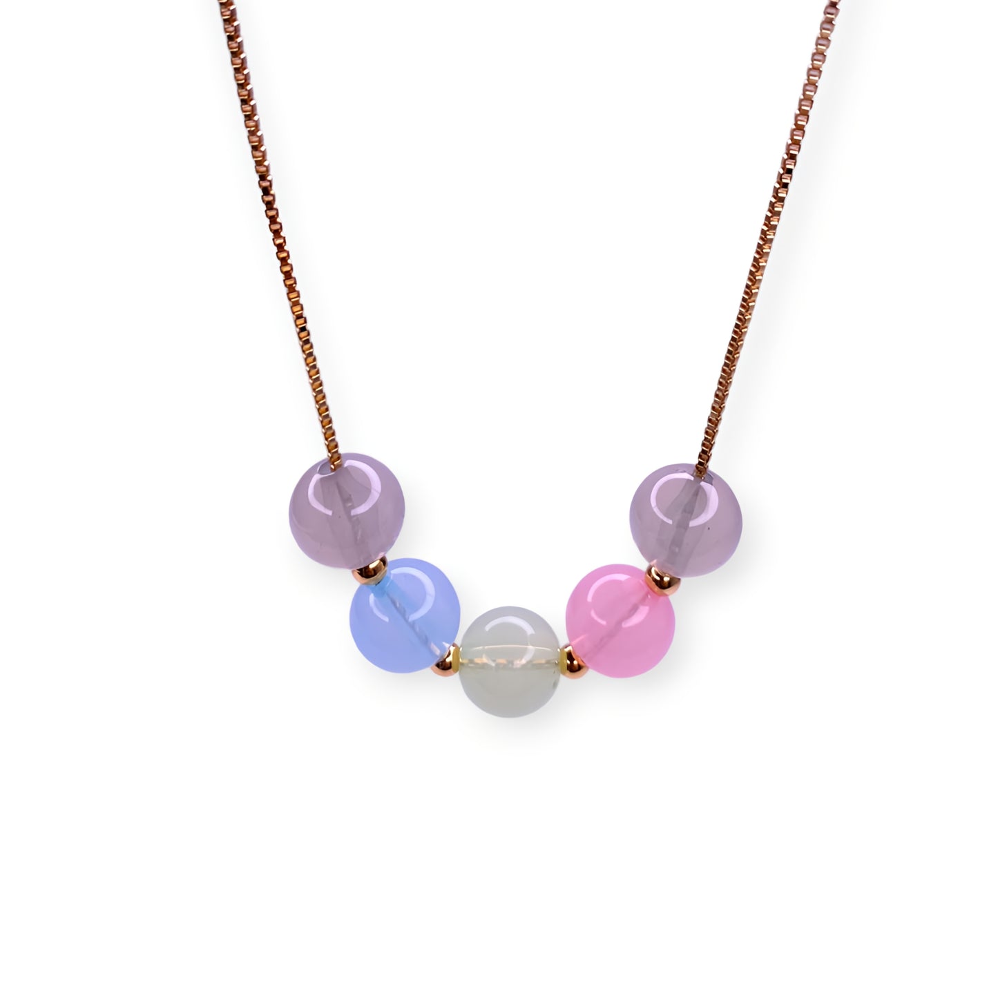 Colorful Pastel Beads Necklace