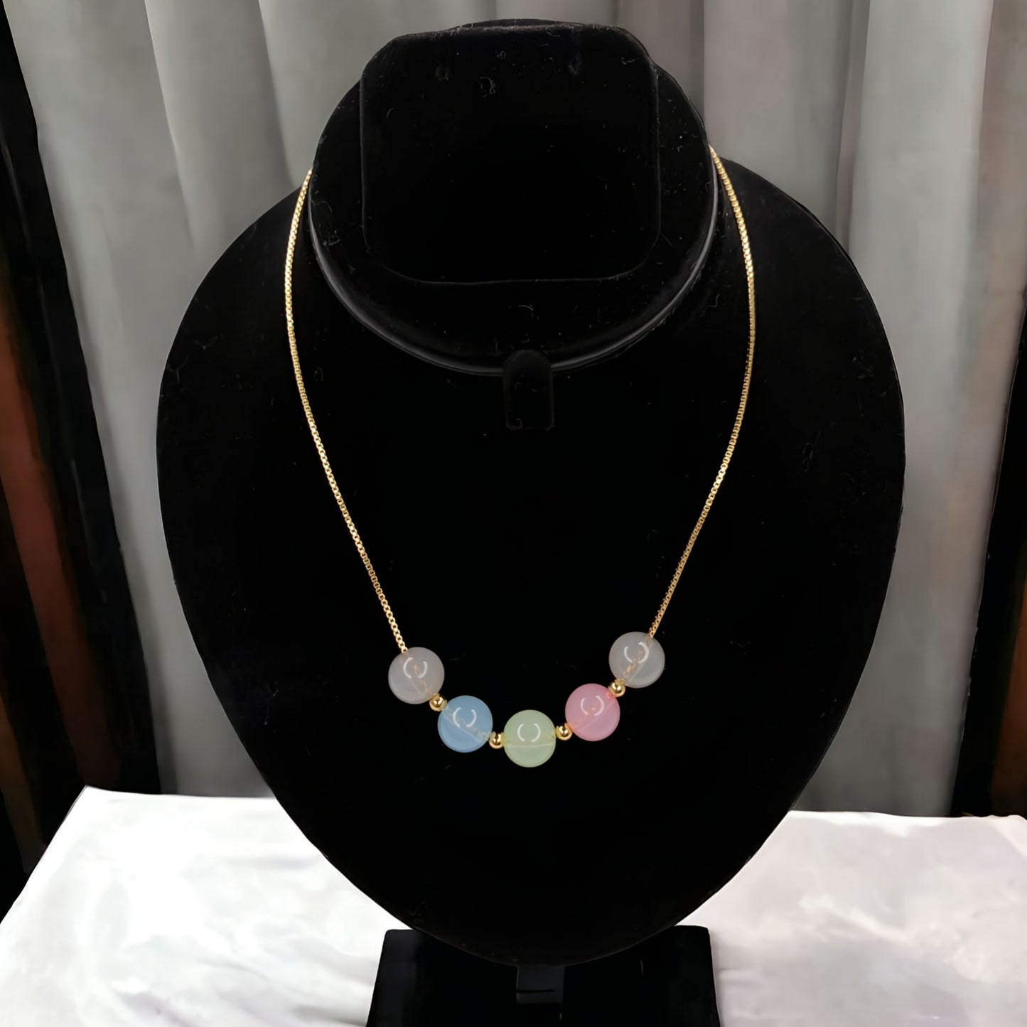 Colorful Pastel Beads Necklace