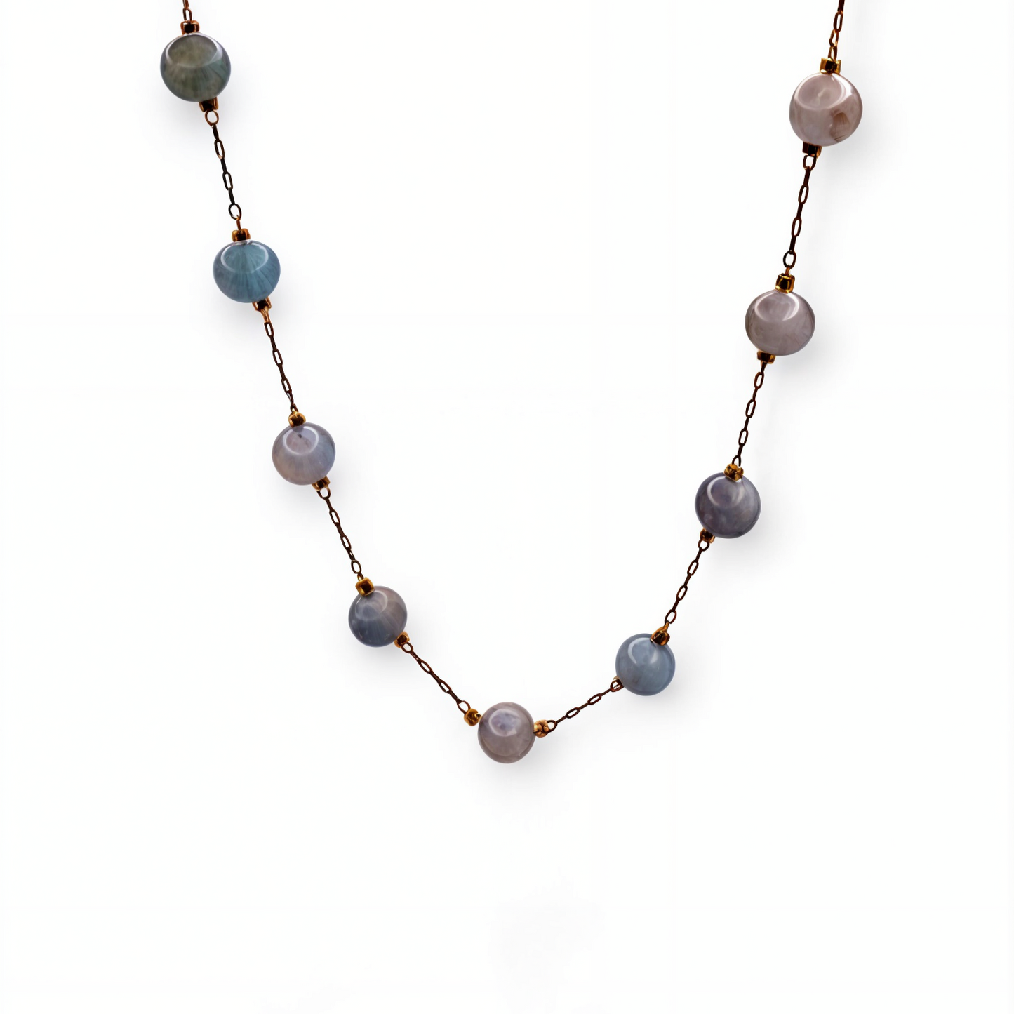 Sky Blue Beads Necklace