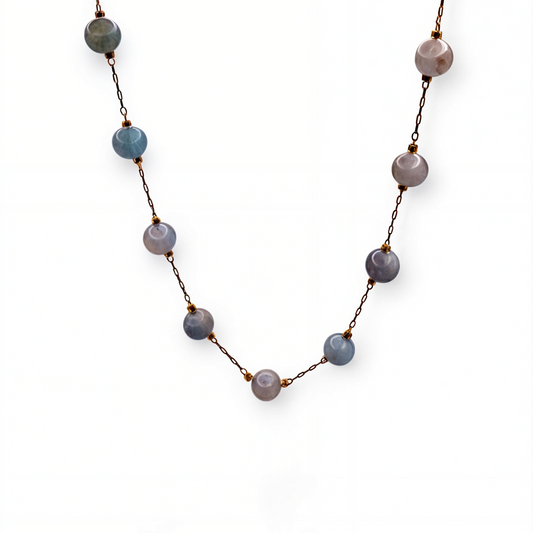 Sky Blue Beads Necklace