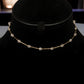 3 Layer Choker with Stone Drop Pendant