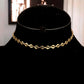 3 Layer Choker with Golden Chain