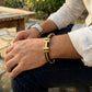 Designer Gold & Black Men's Bracelet