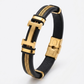 Designer Gold & Black Men's Bracelet