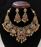 Gold-Plated Emerald Heritage Necklace Set