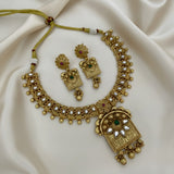 Gold-Plated Mesh Necklace Set