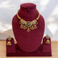 Royal Emerald & Ruby Antique Gold-Plated Choker Set