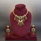Antique Gold Filigree Choker with Kundan Accents