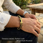 Designer Gold & Black Men's Bracelet