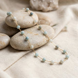 Sky Blue Beads Necklace