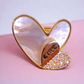 Heartfelt Radiance Gold Heart Brooch