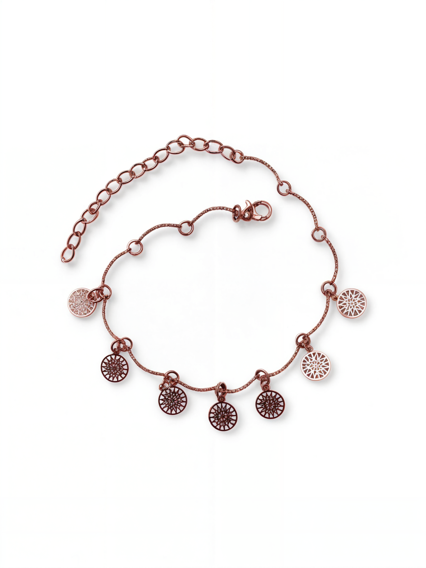 Round Coin Anklet For women Gold plated