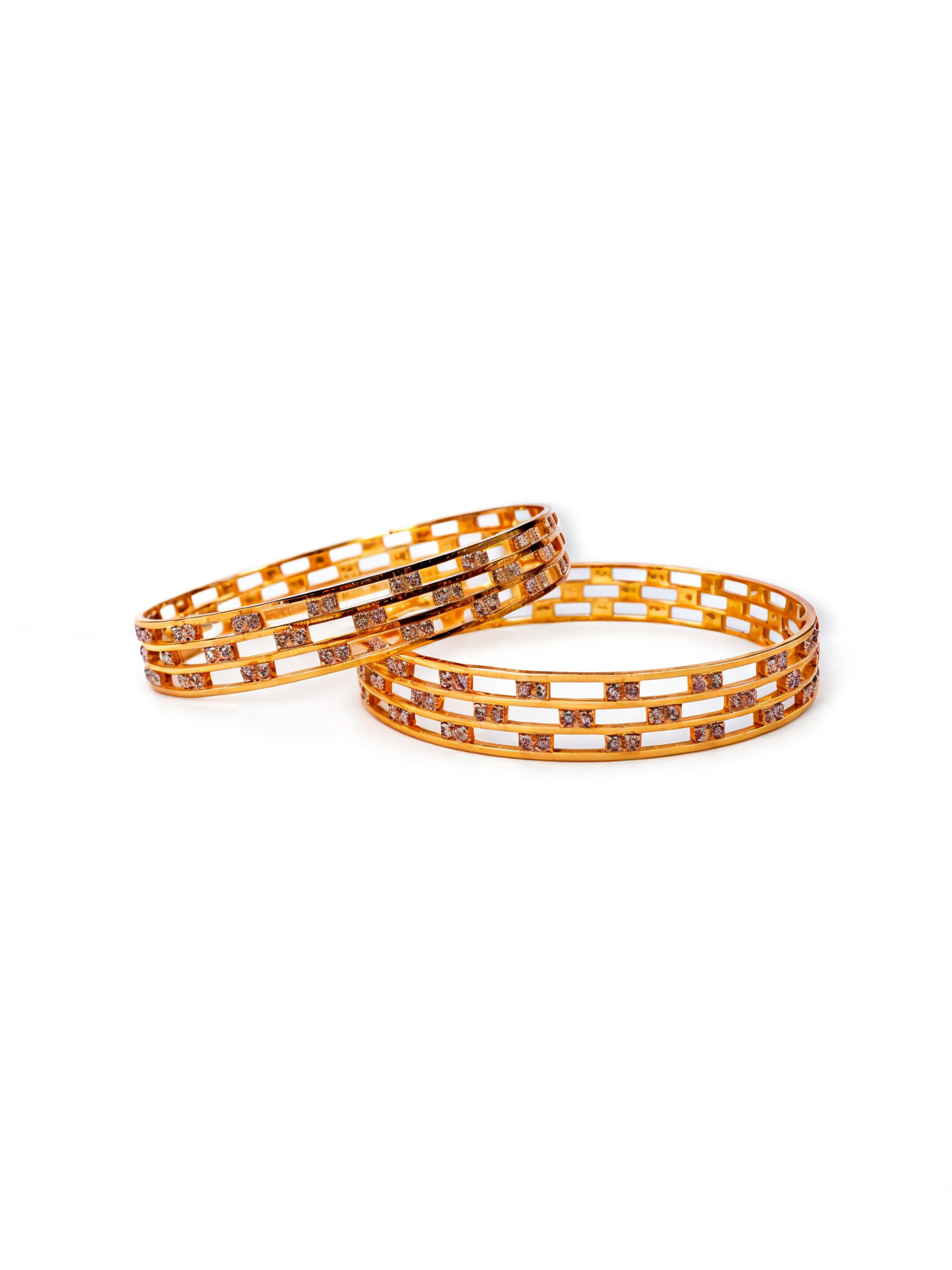 Gold Plated CZ Bangles