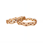 Zigzag Gold Plated CZ Bangles