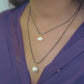 Radiant Shell Pearl 2 Layer Necklace