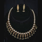 Designer White Pearl Necklace Set for Ladies